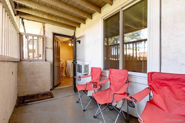 5401 E Warren Ave Unit 105, Denver, CO 80222 - view of patio / terrace featuring washer / clothes dryer