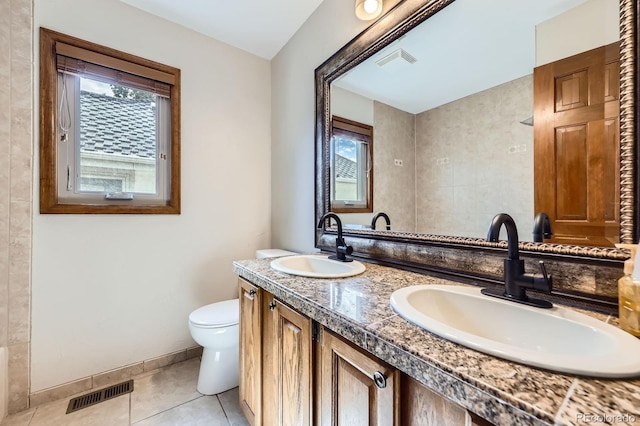 16247 E Belleview Pl, Centennial, CO 80015 - bathroom with double vanity and tile patterned flooring