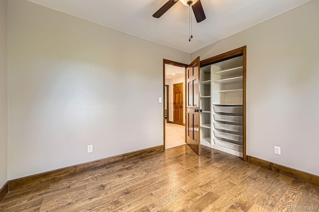 16247 E Belleview Pl, Centennial, CO 80015 - spare room with wood finished floors and a ceiling fan