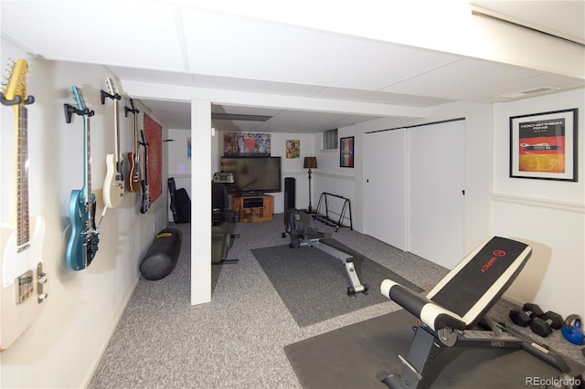 3820 S Harlan St, Denver, CO 80235 - exercise room featuring baseboards