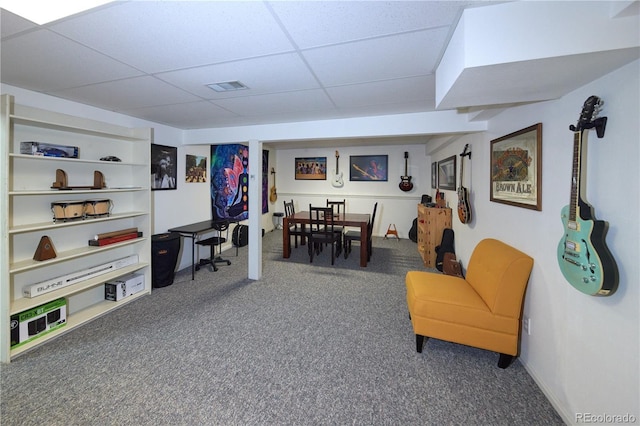 3820 S Harlan St, Denver, CO 80235 - carpeted office featuring a paneled ceiling