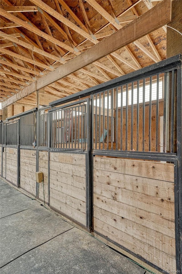 view of stable