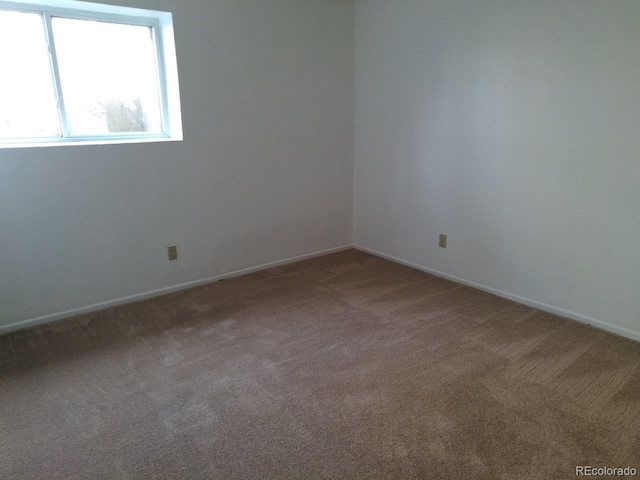 view of carpeted empty room