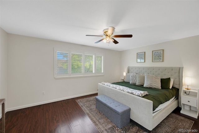 2695 Woodrose Pl, Highlands Ranch, CO 80129 - bedroom featuring wood finished floors and a ceiling fan