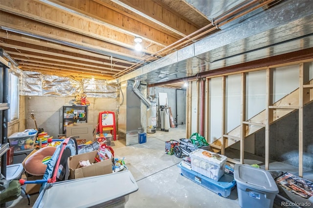 2695 Woodrose Pl, Highlands Ranch, CO 80129 - unfinished basement featuring heating unit