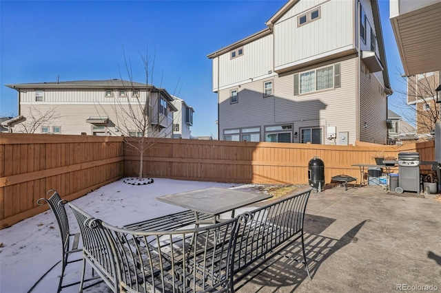 view of patio / terrace with area for grilling