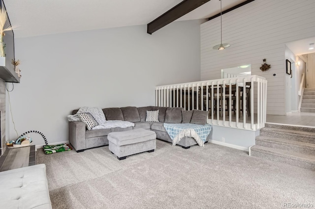 7640 S Monaco Cir W, Centennial, CO 80112 - living area featuring carpet and stairs