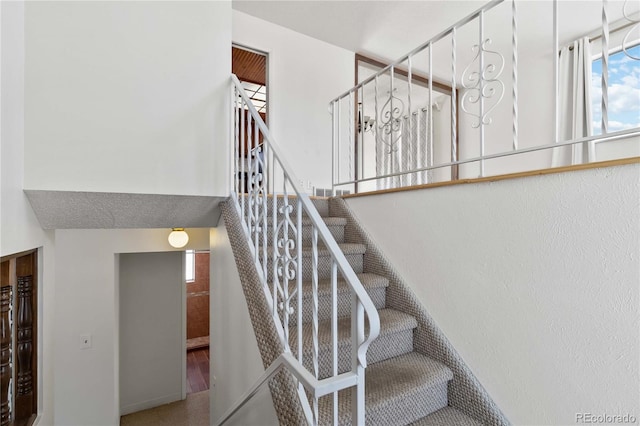 view of stairway