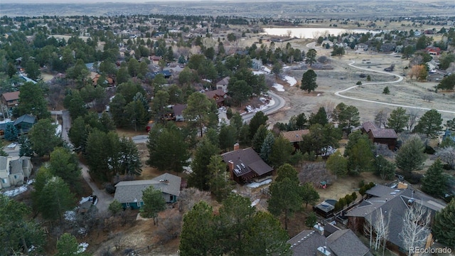 drone / aerial view featuring a residential view