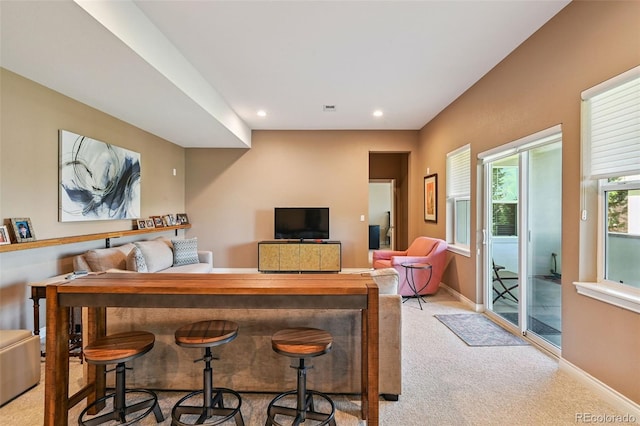 12121 Bryant St, Westminster, CO 80234 - bar area featuring carpet floors and recessed lighting