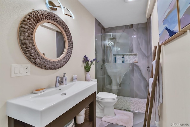 8747 Mesquite Row, Lone Tree, CO 80124 - bathroom with walk in shower and vanity