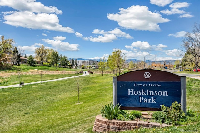6170 Estes Ct, Arvada, CO 80004 - view of property's community with a yard and a mountain view