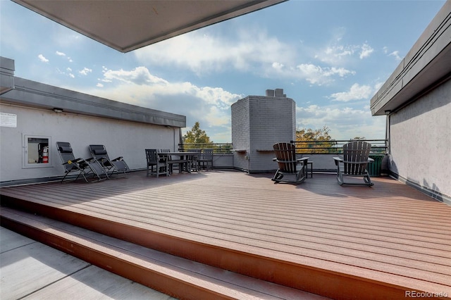 336 N Grant St Unit 206, Denver, CO 80203 - deck featuring outdoor dining space