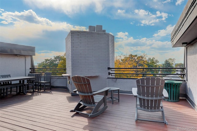 336 N Grant St Unit 206, Denver, CO 80203 - view of wooden deck