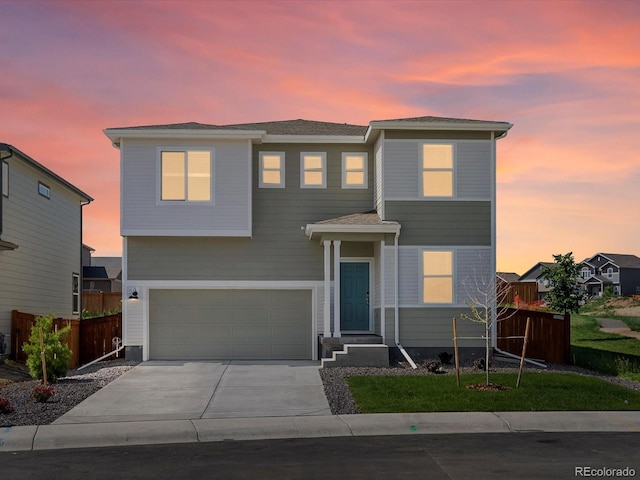 1134 Thunder Pass Rd, Severance, CO 80550 - view of front facade featuring an attached garage and driveway