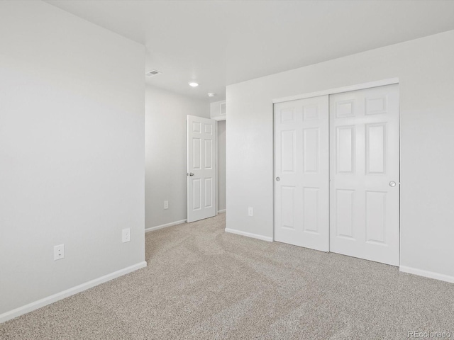 1134 Thunder Pass Rd, Severance, CO 80550 - unfurnished bedroom with carpet flooring, a closet, and recessed lighting