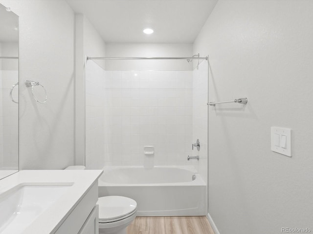1134 Thunder Pass Rd, Severance, CO 80550 - bathroom featuring wood finished floors, vanity, and bathing tub / shower combination