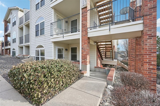 view of property with stairs