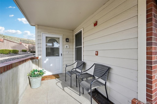 balcony with covered porch