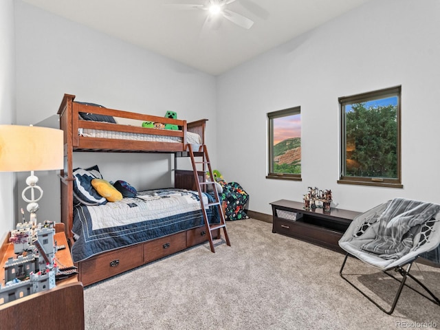 12947 Lazy Dog Ln, Littleton, CO 80127 - carpeted bedroom featuring a ceiling fan