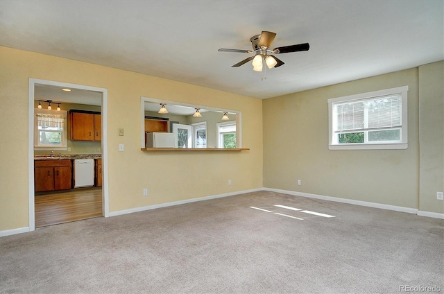 620 James Pl, Buena Vista, CO 81211 - spare room with carpet, healthy amount of natural light, and a ceiling fan