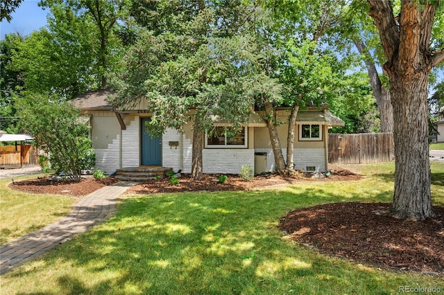 2680 S Garfield Cir, Denver, CO 80210 - obstructed view of property with stone siding and brick siding