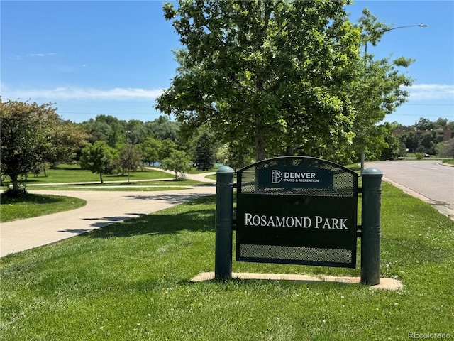 7755 E Quincy Ave Unit 206, Denver, CO 80237 - community sign with a lawn