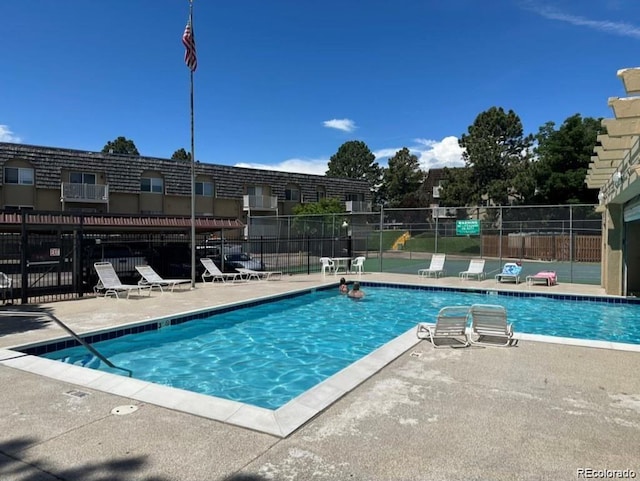 view of pool