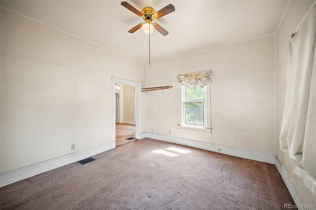 117 S Limit St, Colorado Springs, CO 80905 - empty room with carpet floors, ceiling fan, and baseboards