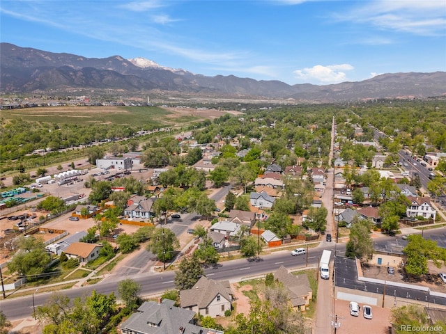 117 S Limit St, Colorado Springs, CO 80905 - aerial perspective of suburban area featuring a mountain backdrop