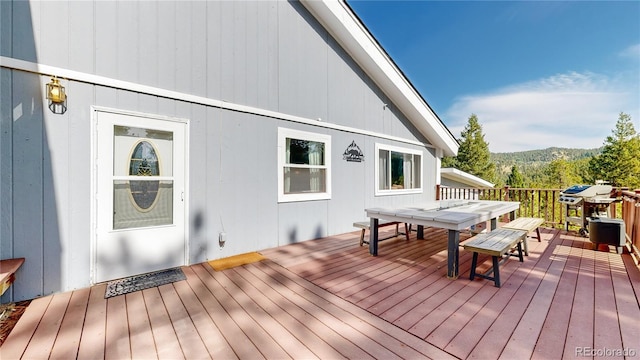 11348 Ranch Elsie Rd, Golden, CO 80403 - deck featuring outdoor dining space