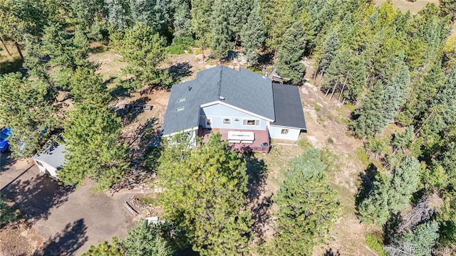 11348 Ranch Elsie Rd, Golden, CO 80403 - bird's eye view with a view of trees