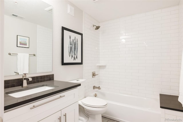 801 8th St, Golden, CO 80401 - bathroom with vanity, toilet, and bathing tub / shower combination
