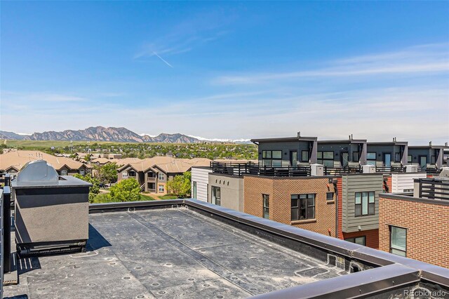 exterior space with a mountain view