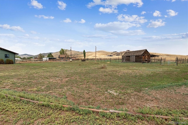 5300 Norwood Ave, Loveland, CO 80538 - view of yard with a rural view, an outbuilding, and a storage unit