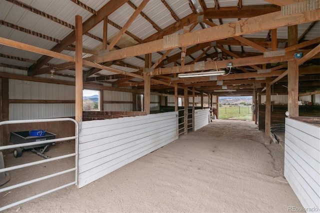 view of horse barn