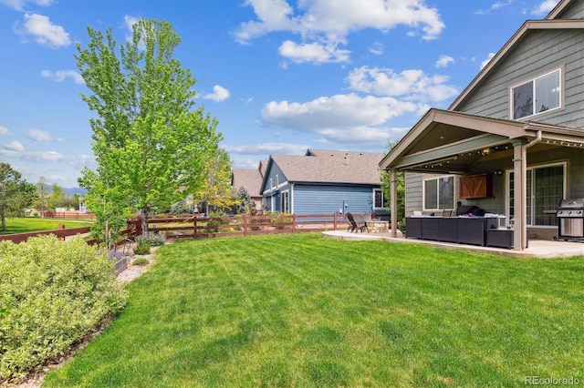 16662 W 61st Pl, Arvada, CO 80403 - view of yard featuring an outdoor living space and a patio