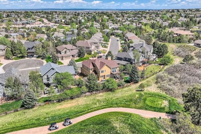 aerial perspective of suburban area