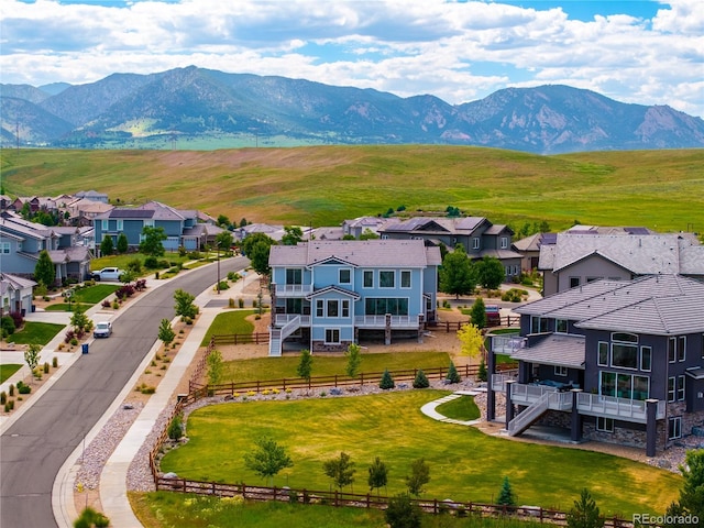 9566 Poppy Way, Arvada, CO 80007 - aerial view of residential area featuring a mountainous background