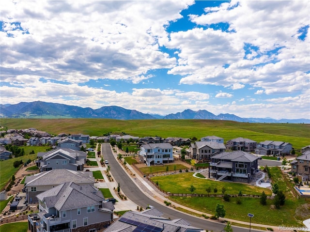 9566 Poppy Way, Arvada, CO 80007 - aerial view of residential area with a mountain backdrop