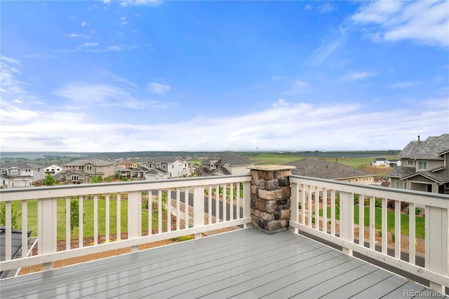 9566 Poppy Way, Arvada, CO 80007 - wooden terrace featuring a residential view