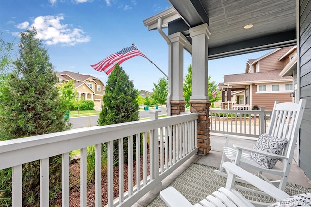 11817 Phoebe St, Parker, CO 80134 - porch featuring a residential view