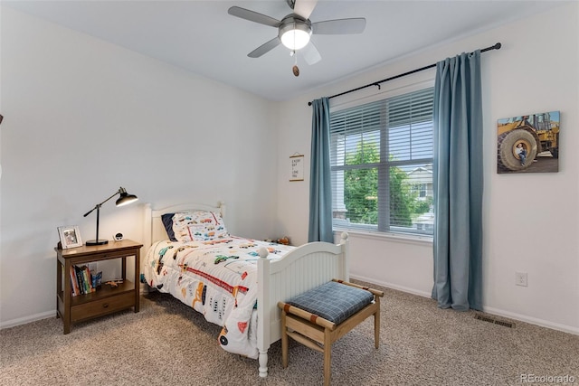 11817 Phoebe St, Parker, CO 80134 - carpeted bedroom with baseboards and ceiling fan