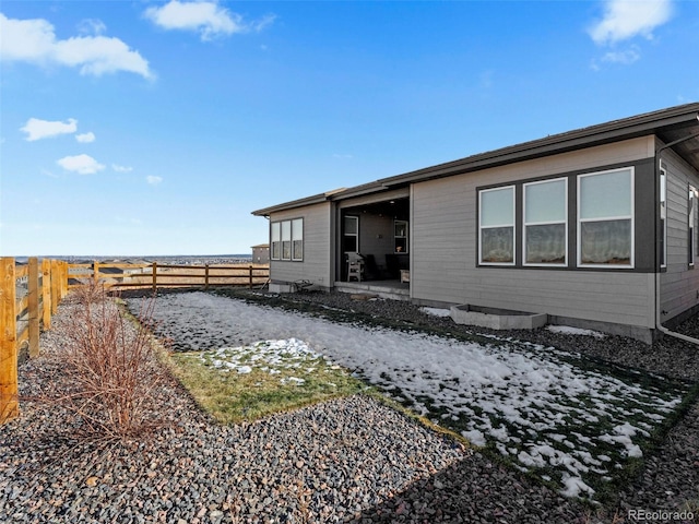 view of rear view of property