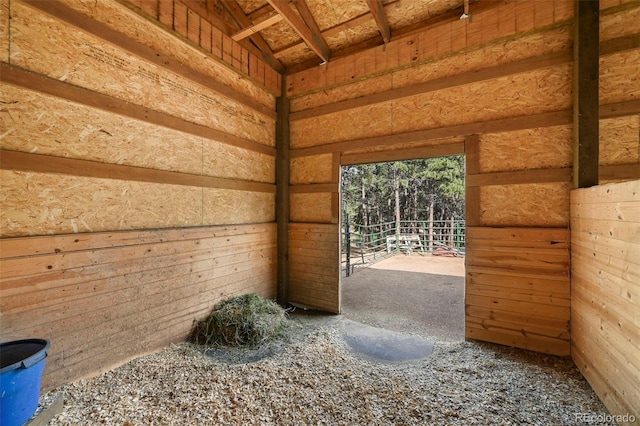 view of horse barn