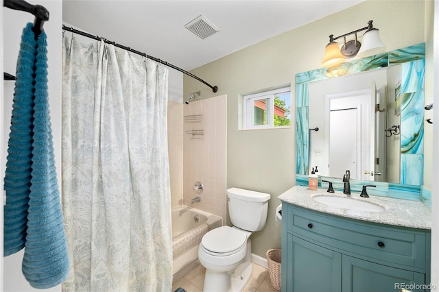 3982 Arbol Ct, Boulder, CO 80301 - bathroom with vanity, shower / bath combination with curtain, and tile patterned flooring