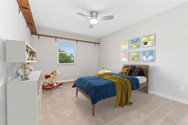 3765 E Easter Dr, Centennial, CO 80122 - bedroom with light colored carpet and ceiling fan
