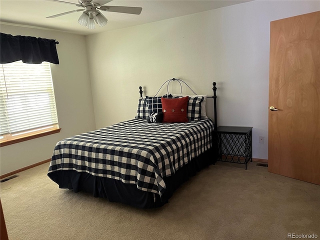 9724 W Euclid Dr, Littleton, CO 80123 - bedroom with carpet flooring, baseboards, and ceiling fan