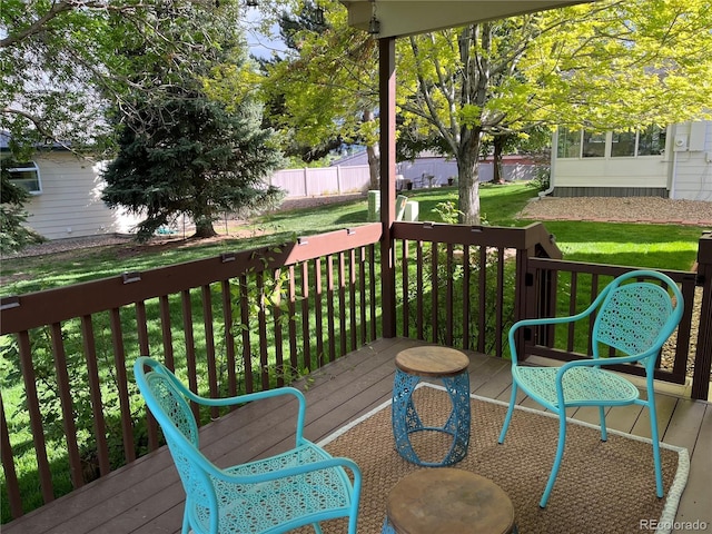 9724 W Euclid Dr, Littleton, CO 80123 - view of wooden terrace