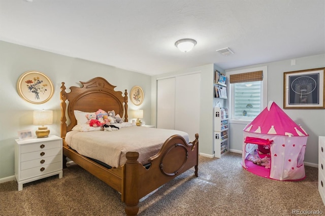 806 S Jersey St, Denver, CO 80224 - bedroom featuring carpet floors, a closet, and baseboards